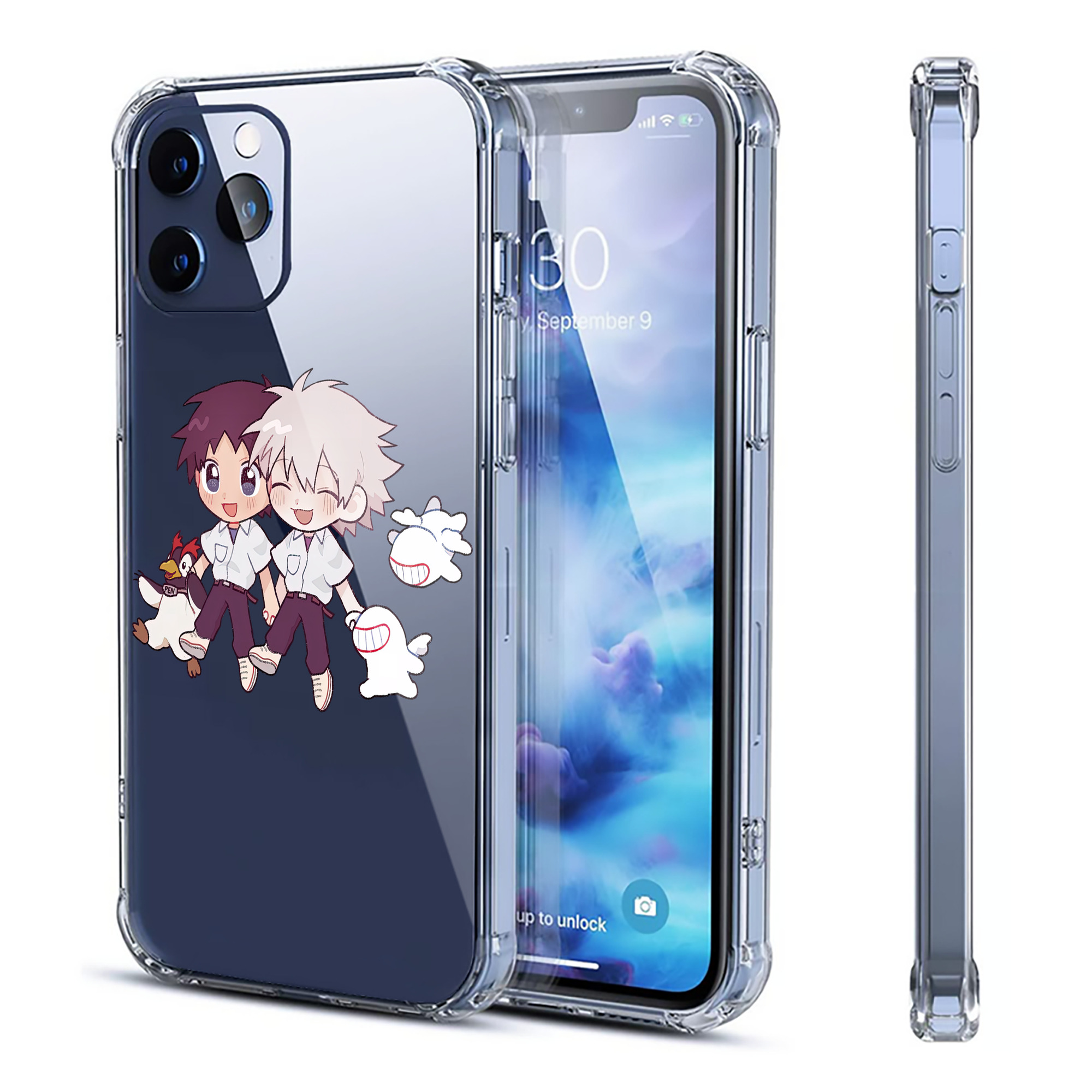 （画像用） EVA 新世紀エヴァンゲリオン 【iPhone 12シリーズ対応】透明スマホケース（クリアソフトケース）